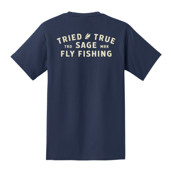 Sage Tried and True Pocket T-shirt Navy i gruppen Kläder & Skor / Kläder / T-shirts hos Sportfiskeprylar.se (7472-02r)