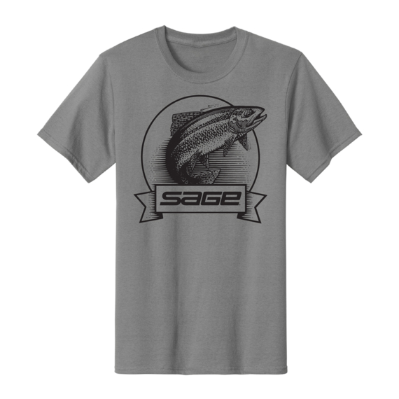 Sage Heritage T-shirt Grey i gruppen Kläder & Skor / Kläder / T-shirts hos Sportfiskeprylar.se (7476-02r)