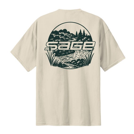 Sage Creekside T-shirt Natural i gruppen Kläder & Skor / Kläder / T-shirts hos Sportfiskeprylar.se (7477-02r)