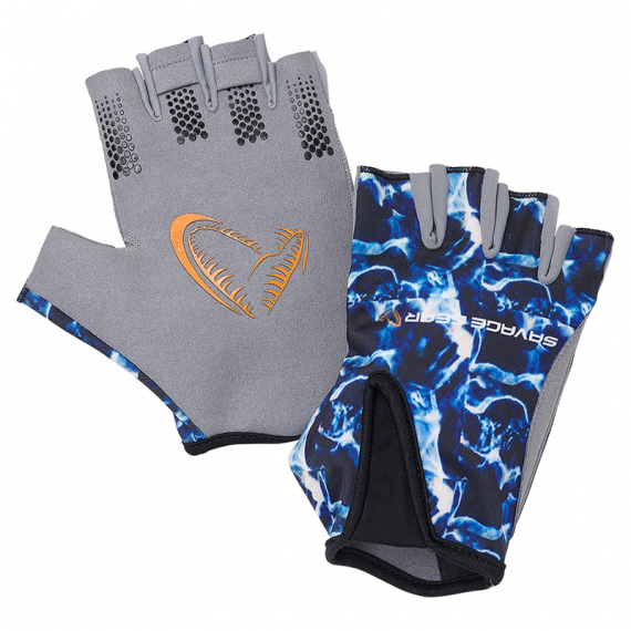 Savage Gear Marine Half Glove, Sea Blue i gruppen Kläder & Skor / Kläder / Handskar & Vantar hos Sportfiskeprylar.se (76480r)
