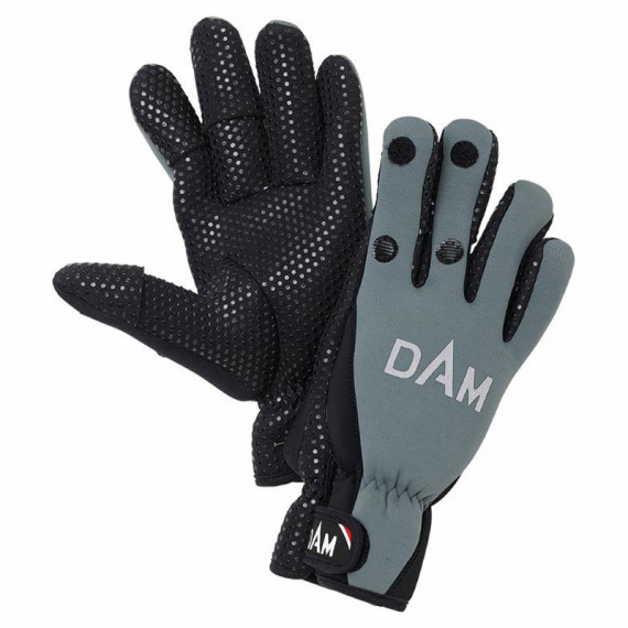 DAM Neoprene Fighter Glove, Black/Grey i gruppen Kläder & Skor / Kläder / Handskar & Vantar hos Sportfiskeprylar.se (76514r)