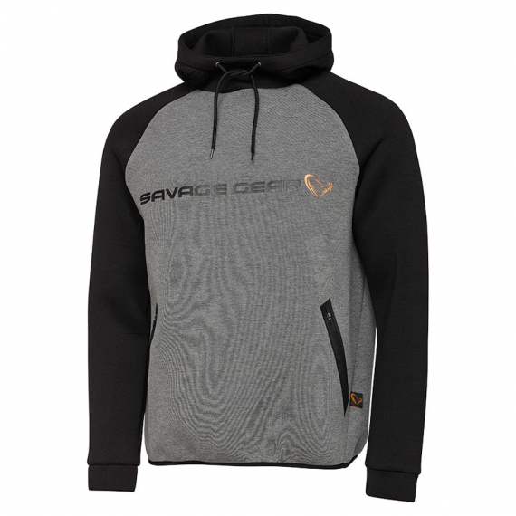 Savage Gear Tec-Foam Hoodie Dark Grey Melange i gruppen Kläder & Skor / Kläder / Tröjor / Hoodies hos Sportfiskeprylar.se (76693r)