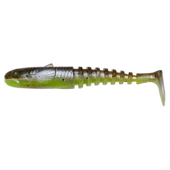 Savage Gear Gobster Shad 11.5cm 16g (5-Pack) - Green Pearl Yellow i gruppen Fiskedrag / Jiggar & Gummibeten / Abborrjiggar & Gösjiggar hos Sportfiskeprylar.se (76947)