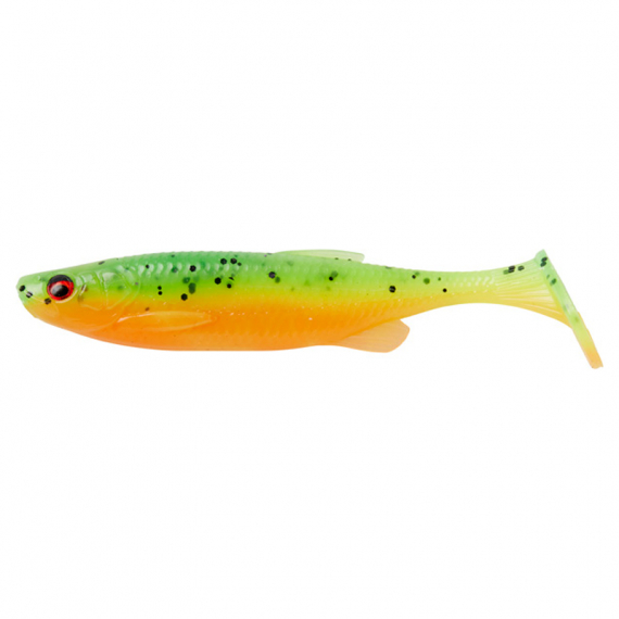 Savage Gear Fat Minnow T-Tail 10,5cm, 11g (5-pack) Firecracker i gruppen Fiskedrag / Jiggar & Gummibeten / Abborrjiggar & Gösjiggar hos Sportfiskeprylar.se (76996)