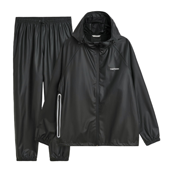 Tretorn Packable Rainbreaker Set, Black i gruppen Kläder & Skor / Kläder / Klädset & Fiskeställ hos Sportfiskeprylar.se (800655059Sr)