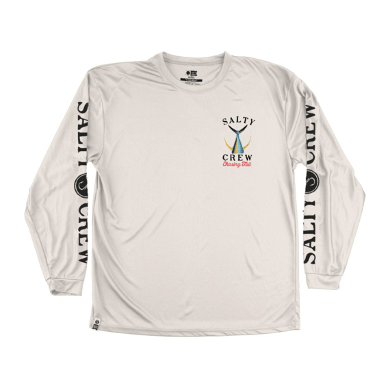 Salty Crew Tailed L/S Tech Tee Rashguard White i gruppen Kläder & Skor / UV-kläder hos Sportfiskeprylar.se (804046048596r)