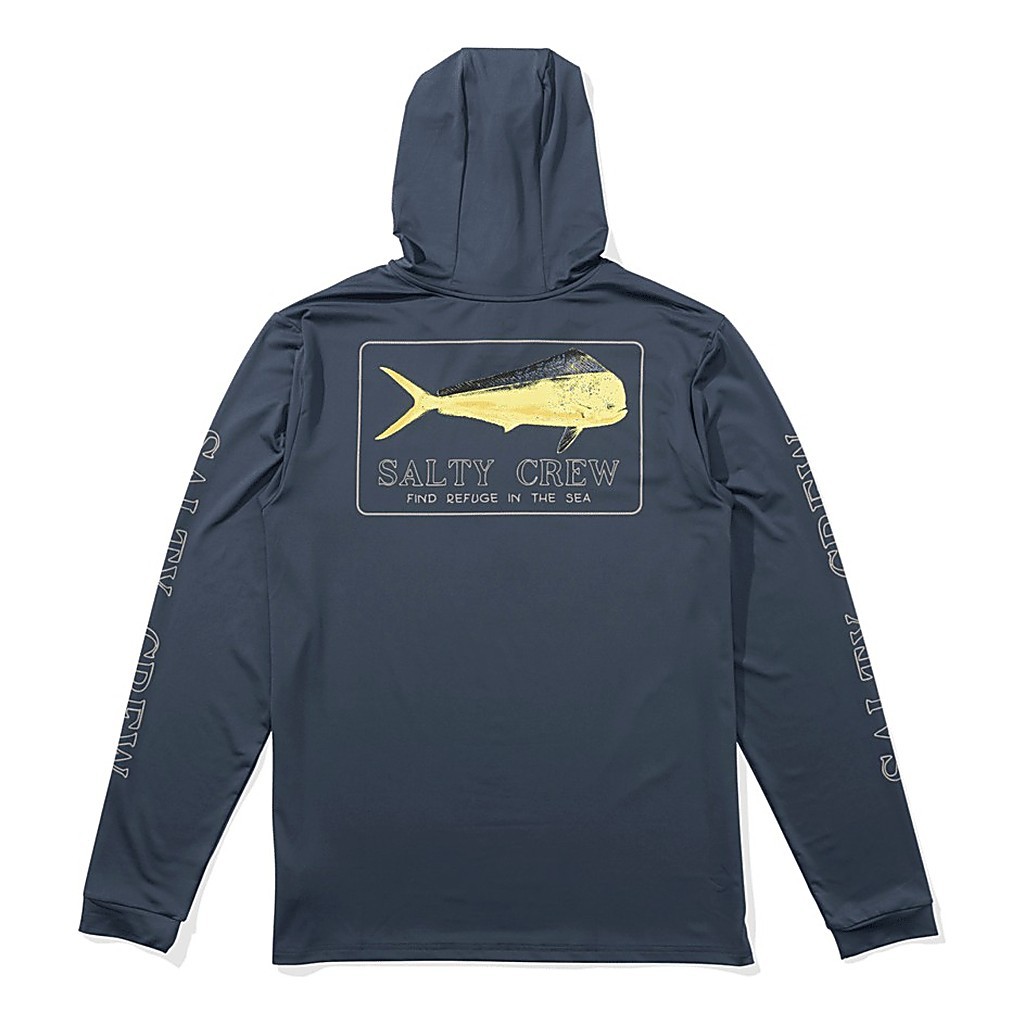 Salty Crew Golden Mahi Hood Sunshirt Blue Fin i gruppen Kläder & Skor / UV-kläder hos Sportfiskeprylar.se (804046513032r)