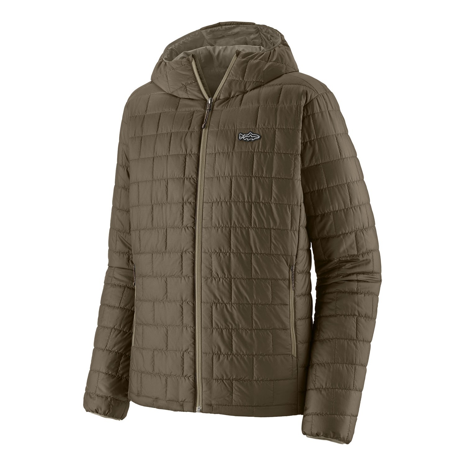 Patagonia M\'s Nano Puff Fitz Roy Trout Hoody BSNG i gruppen Kläder & Skor / Kläder / Jackor / Dun & Syntetfoderjackor hos Sportfiskeprylar.se (84456-BSNG-XXLr)