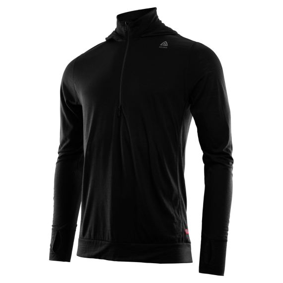 Aclima LightWool 140 Hoodie M\'s Jet Black i gruppen Kläder & Skor / Kläder / Underställ & Underkläder / Underställströjor hos Sportfiskeprylar.se (90-104627r)