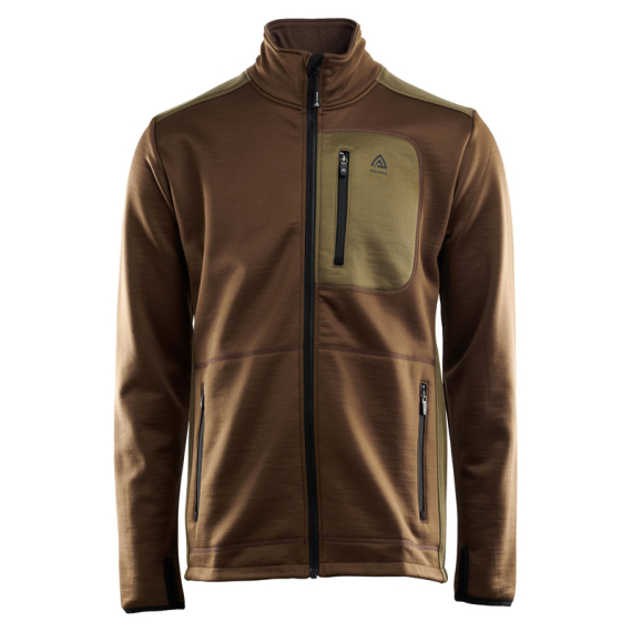 Aclima WoolShell Jacket M\'s Dark Earth/ Capers i gruppen Kläder & Skor / Kläder / Jackor / Fleecejackor hos Sportfiskeprylar.se (90-105268r)