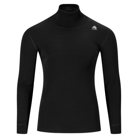 Aclima FleeceWool V2 Polo w/ zip M\'s Jet Black i gruppen Kläder & Skor / Kläder / Underställ & Underkläder / Underställströjor hos Sportfiskeprylar.se (90-111009r)