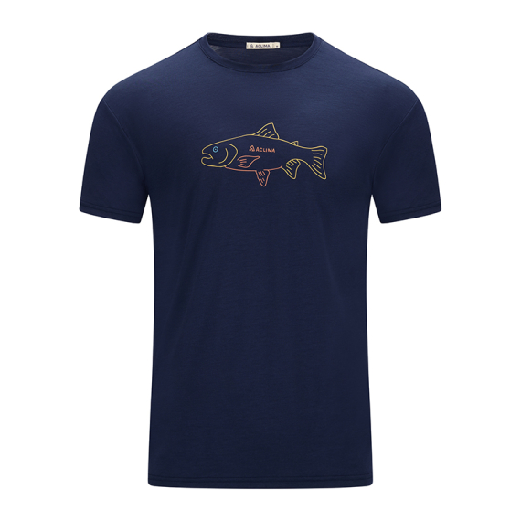 Aclima LightWool 140 Classic Tee Salmon M\'s Navy Blazer i gruppen Kläder & Skor / Kläder / T-shirts hos Sportfiskeprylar.se (90-111560r)