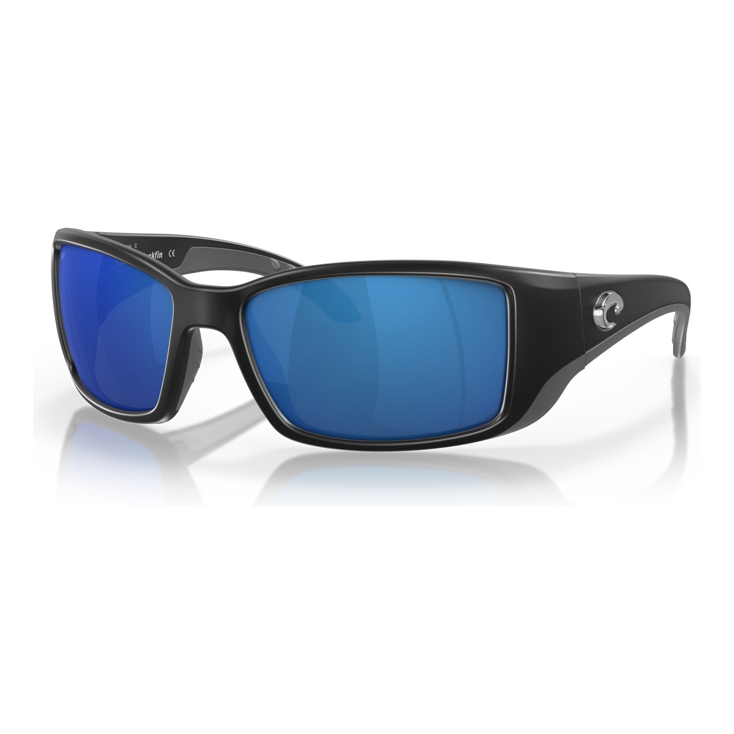 Costa Blackfin-11 Matte Black-Blue Mirror 580P i gruppen Kläder & Skor / Solglasögon / Polariserade Solglasögon hos Sportfiskeprylar.se (90140762)
