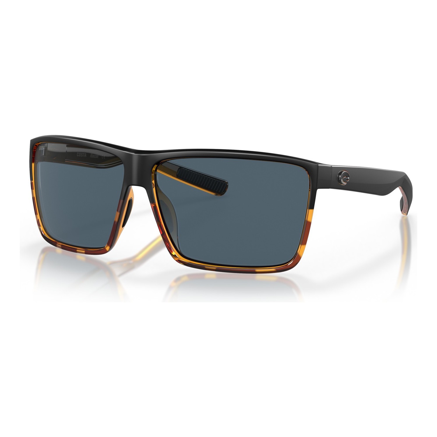 Costa Rincon-181 Matte Black/Shiny Tortoise-Gray 580P i gruppen Kläder & Skor / Solglasögon / Polariserade Solglasögon hos Sportfiskeprylar.se (90180963)
