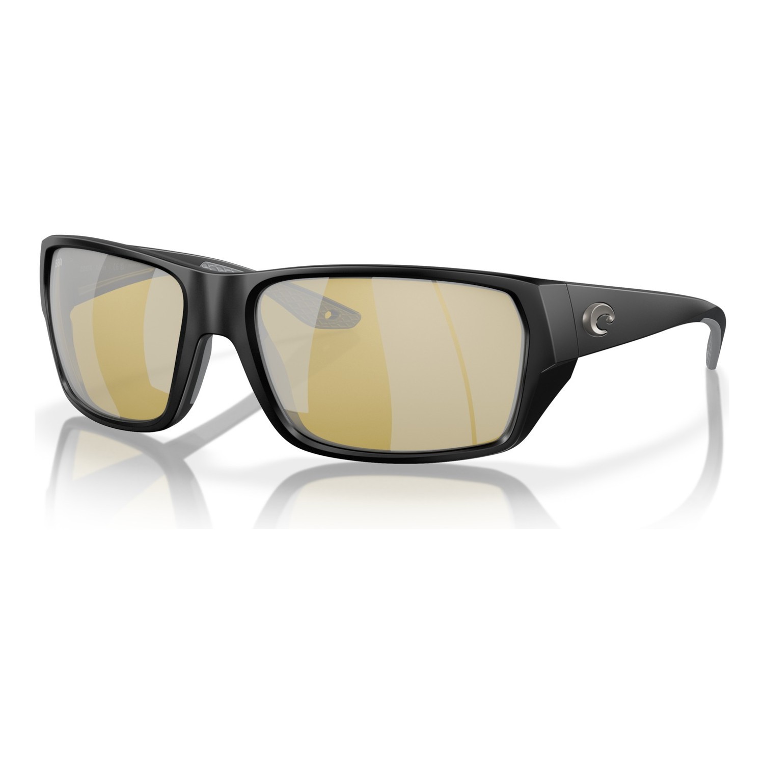 Costa Tailfin-Matte Black-Sunrise Silver Mirror 580G i gruppen Kläder & Skor / Solglasögon / Polariserade Solglasögon hos Sportfiskeprylar.se (91130560)