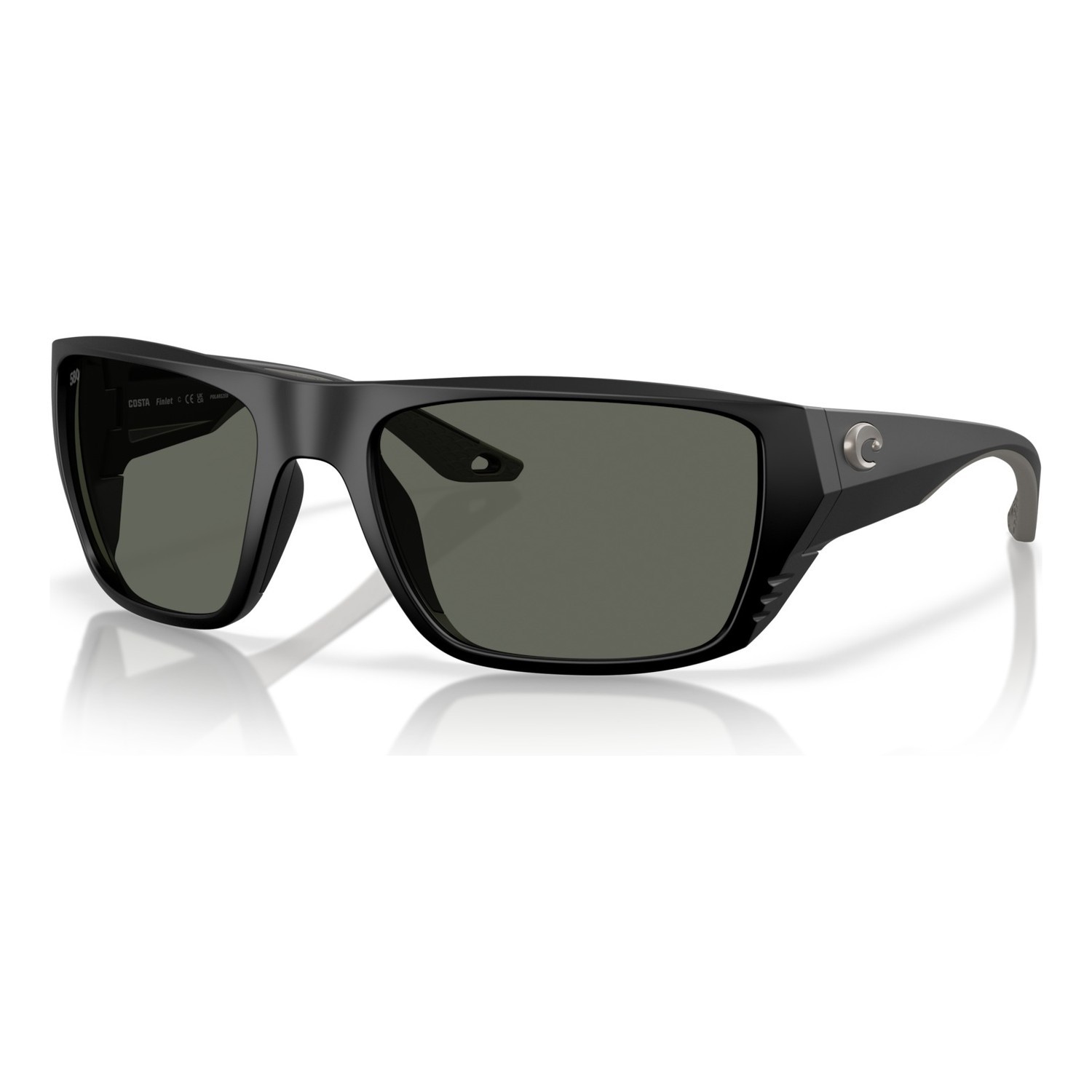 Costa Finlet - Matte Black - Gray 580G i gruppen Kläder & Skor / Solglasögon / Polariserade Solglasögon hos Sportfiskeprylar.se (91180459)