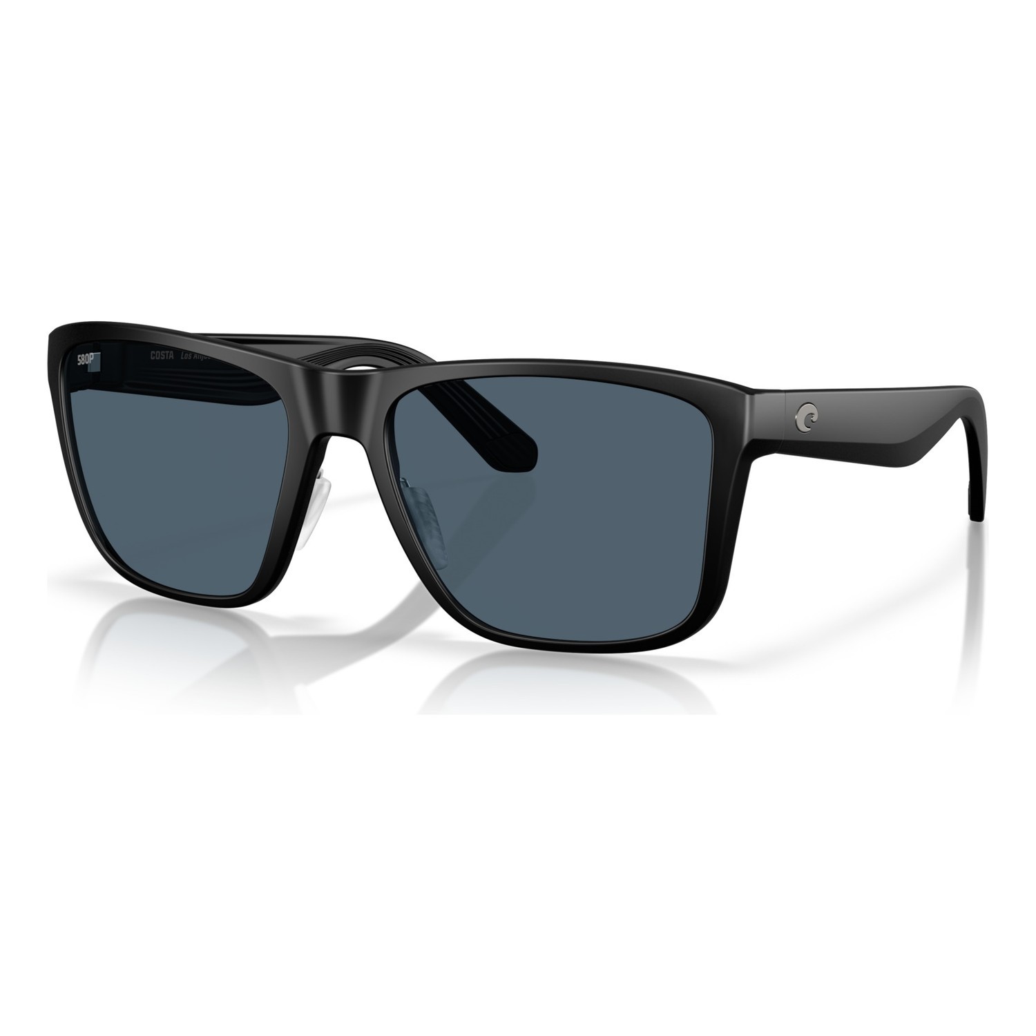 Costa Los Alijos - Matte Black - Gray 580P i gruppen Kläder & Skor / Solglasögon / Polariserade Solglasögon hos Sportfiskeprylar.se (91260459)
