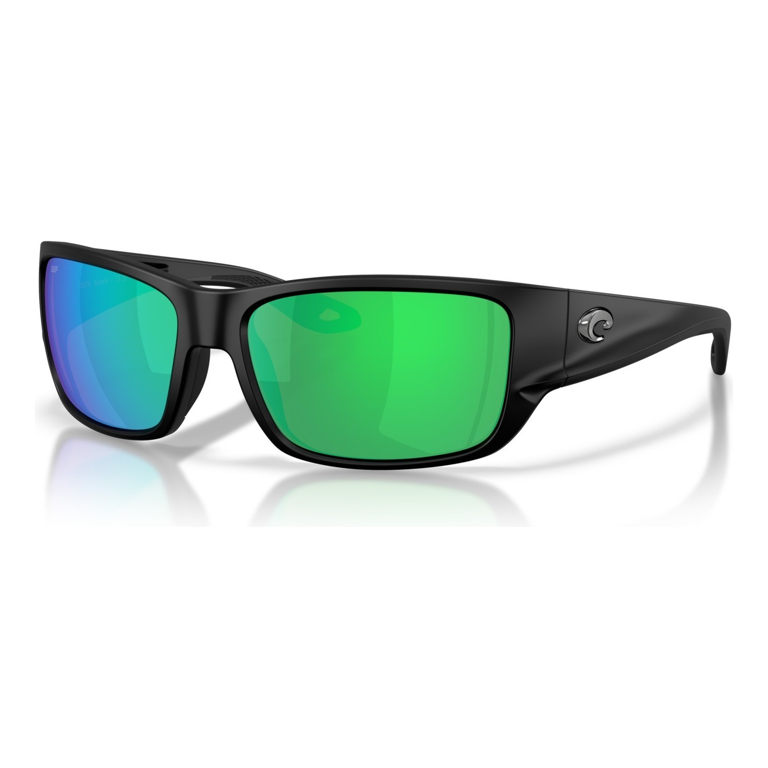 Costa Schoolie - Matte Black - Green Mirror 580P i gruppen Kläder & Skor / Solglasögon / Polariserade Solglasögon hos Sportfiskeprylar.se (91320356)