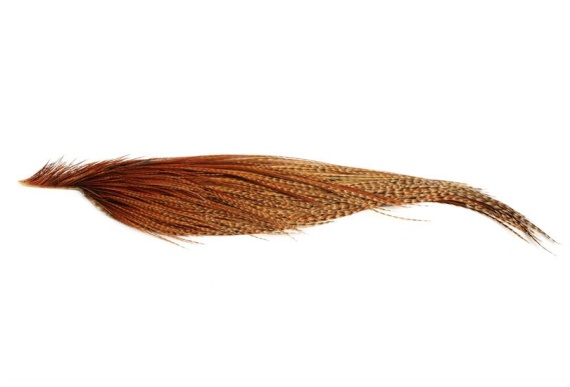 Whiting Bronze 1/2 Dry Fly Hackle Barred Dark Ginger i gruppen Krok & Småplock / Flugbindning / Flugbindningsmaterial / Fjädrar & Nackar / Hackel hos Sportfiskeprylar.se (91341016)