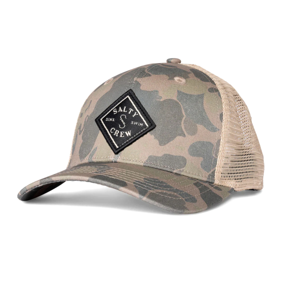 Salty Crew Sea Line Retro Trucker Sand Camo i gruppen Kläder & Skor / Kepsar & Huvudbonader / Kepsar hos Sportfiskeprylar.se (9334966013516)