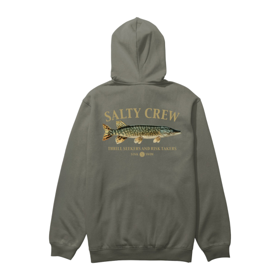 Salty Crew Euro Pike Hood Fleece Dusty Olive i gruppen Kläder & Skor / Kläder / Tröjor / Hoodies hos Sportfiskeprylar.se (9334966019464r)
