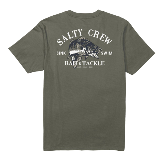 Salty Crew Bass Man Standard S/S Tee Dusty Olive i gruppen Kläder & Skor / Kläder / T-shirts hos Sportfiskeprylar.se (9334966199784r)