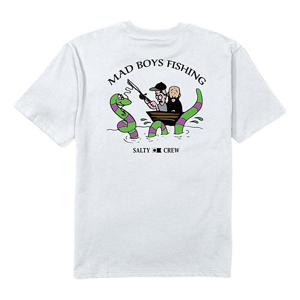 Salty Crew X Mad Boys Pont Neuf Tee White i gruppen Kläder & Skor / Kläder / T-shirts hos Sportfiskeprylar.se (9334966205164r)