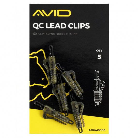 Avid Terminal Tackle QC Lead Clip (5st) i gruppen Krok & Småplock / Riggtillbehör / Lead Clips hos Sportfiskeprylar.se (A0640003)