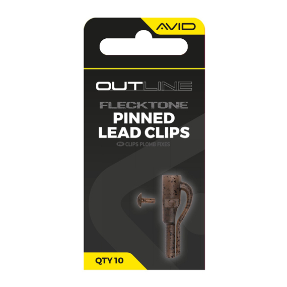 Avid Outline FleckTone Pinned Lead Clips i gruppen Krok & Småplock / Riggtillbehör / Övriga Riggtillbehör hos Sportfiskeprylar.se (A0640116)