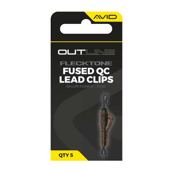 Avid Outline FleckTone Fused Lead QC Clips i gruppen Krok & Småplock / Riggtillbehör / Övriga Riggtillbehör hos Sportfiskeprylar.se (A0640118)
