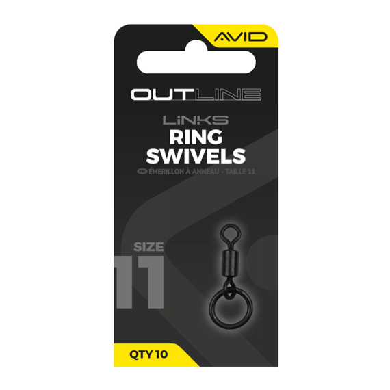Avid Outline Ring Swivel - Size 11 i gruppen Krok & Småplock / Riggtillbehör / Övriga Riggtillbehör hos Sportfiskeprylar.se (A0640142)