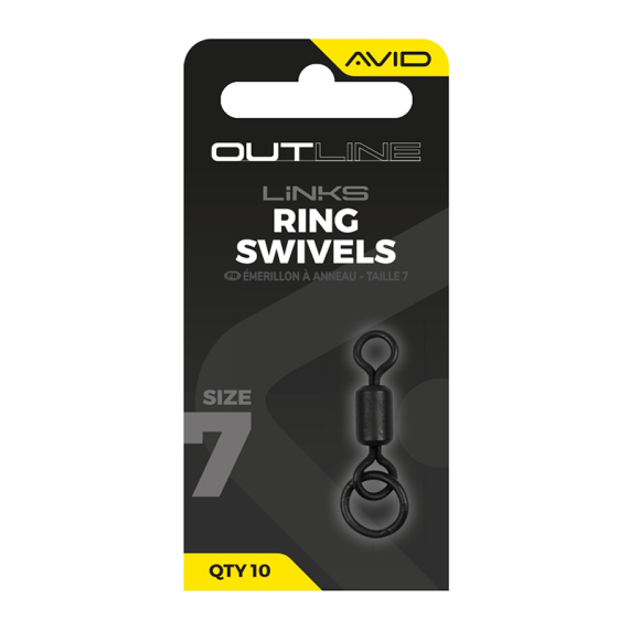 Avid Outline Ring Swivel - Size 7 i gruppen Krok & Småplock / Riggtillbehör / Övriga Riggtillbehör hos Sportfiskeprylar.se (A0640143)