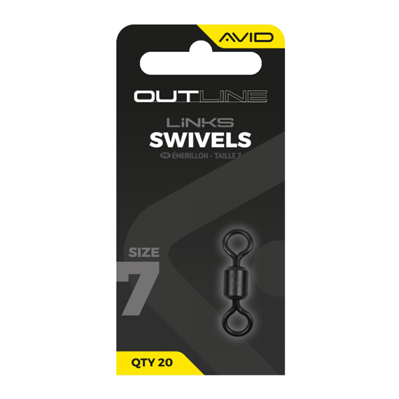 Avid Outline Swivel - Size 7 i gruppen Krok & Småplock / Riggtillbehör / Övriga Riggtillbehör hos Sportfiskeprylar.se (A0640144)