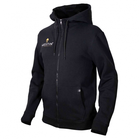 Westin Original Zip Hoodie Black i gruppen Kläder & Skor / Kläder / Tröjor / Hoodies hos Sportfiskeprylar.se (A116-386-Sr)