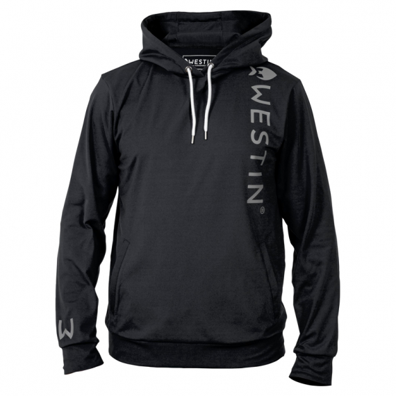 Westin Vertical Tech Hoodie Black i gruppen Kläder & Skor / Kläder / Tröjor / Hoodies hos Sportfiskeprylar.se (A126-386-Sr)