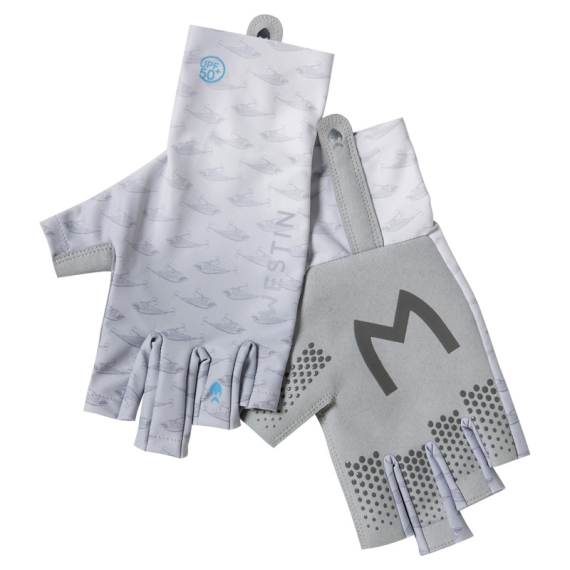 Westin Solar UPF Half Finger Glove Grey i gruppen Kläder & Skor / Kläder / Handskar & Vantar hos Sportfiskeprylar.se (A167-740-Lr)