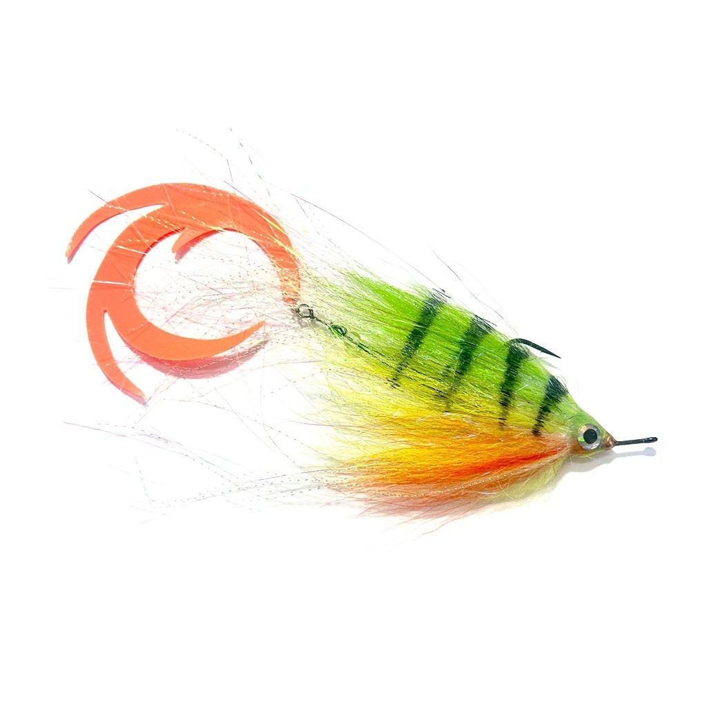 Vision Pike - Jig Dragontail Firetiger fly #4/0 i gruppen Fiskedrag / Flugor / Gäddflugor hos Sportfiskeprylar.se (A276900053-40)