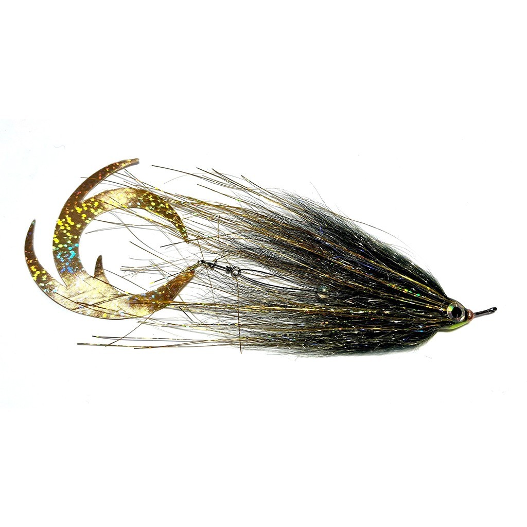 Vision Pike - Jig Dragontail Black & Gold fly #4/0 i gruppen Fiskedrag / Flugor / Gäddflugor hos Sportfiskeprylar.se (A276900054-40)