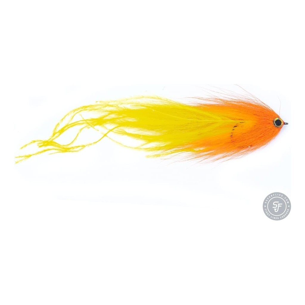 Vision Pike - Beast Orange/Yellow fly #6/0 i gruppen Fiskedrag / Flugor / Gäddflugor hos Sportfiskeprylar.se (A276900148-60)