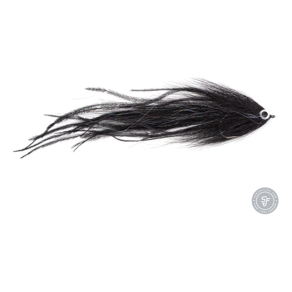 Vision Pike - Beast Black fly #6/0 i gruppen Fiskedrag / Flugor / Gäddflugor hos Sportfiskeprylar.se (A276900152-60)