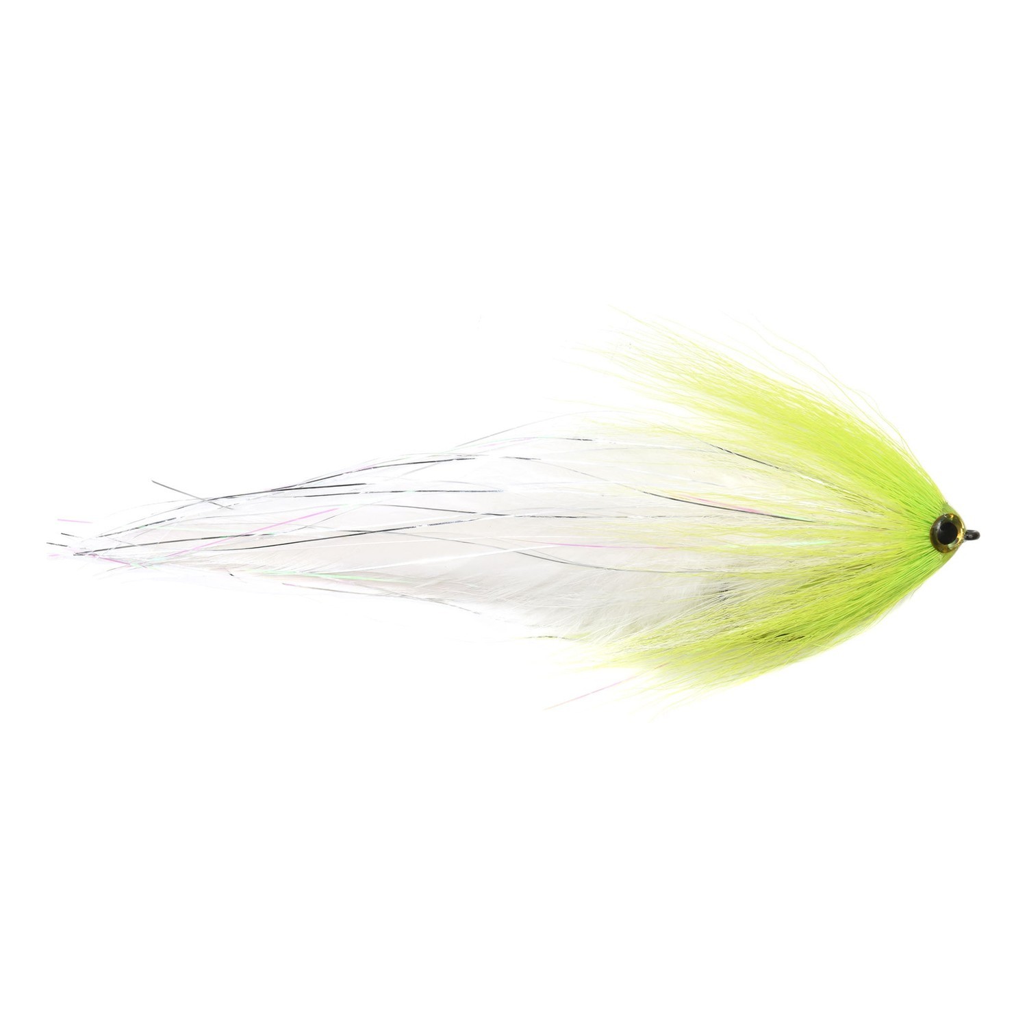 Vision Pike - Deceiver White/Chartreuse fly #6/0 i gruppen Fiskedrag / Flugor / Gäddflugor hos Sportfiskeprylar.se (A276904963-60)