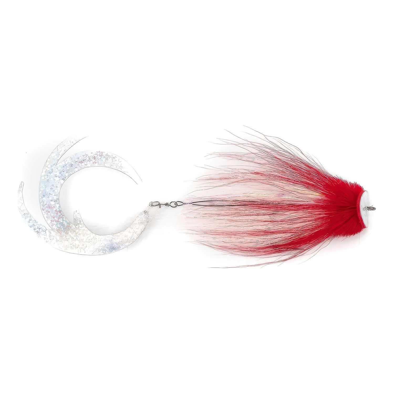 Vision Pike - Waterpusher Red/White Weighted fly #6/0 i gruppen Fiskedrag / Flugor / Gäddflugor hos Sportfiskeprylar.se (A276909531-60)