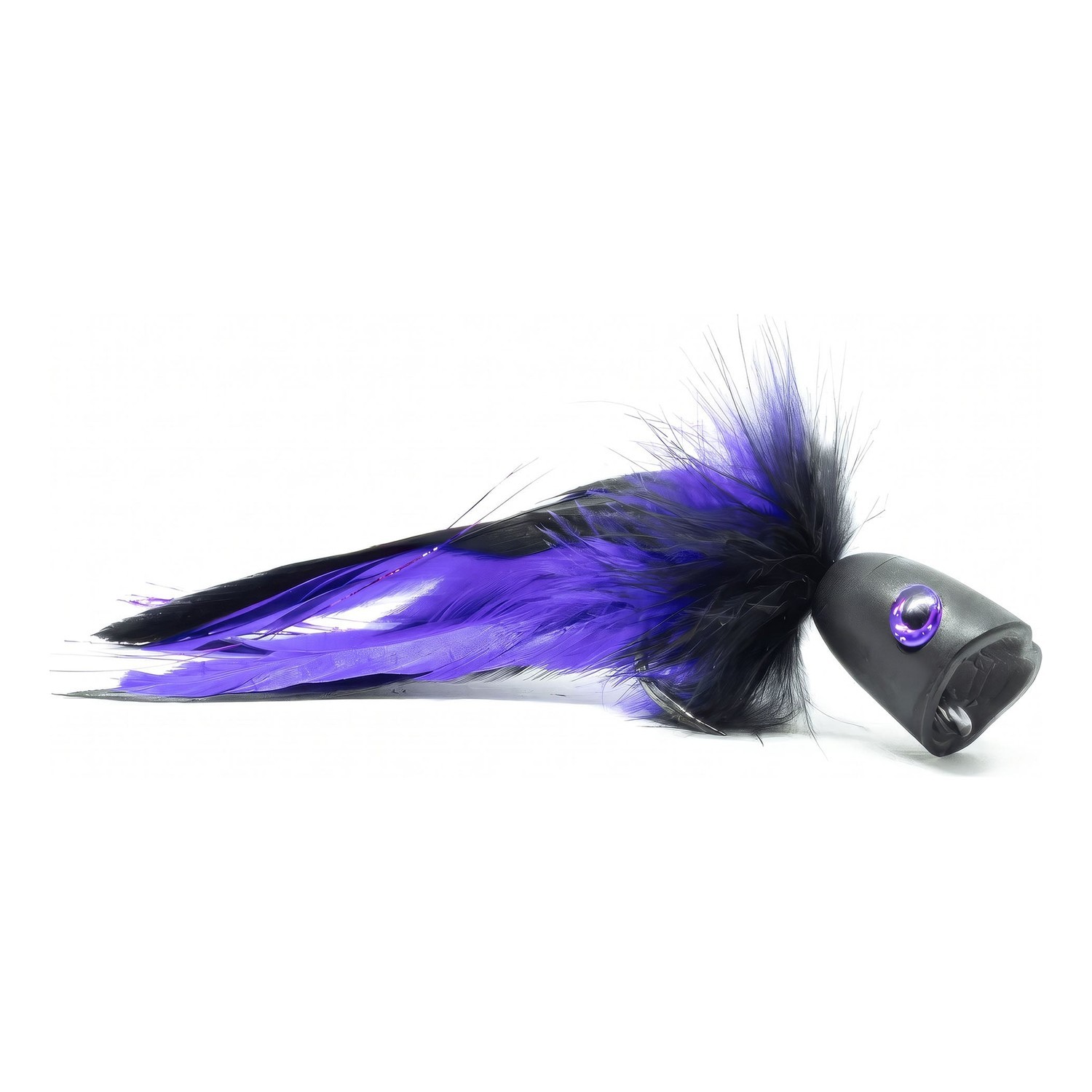 Vision Pike - Surface Seducer Double Popper Purple/Black fly #6/0 i gruppen Fiskedrag / Flugor / Gäddflugor hos Sportfiskeprylar.se (A276909541-60)
