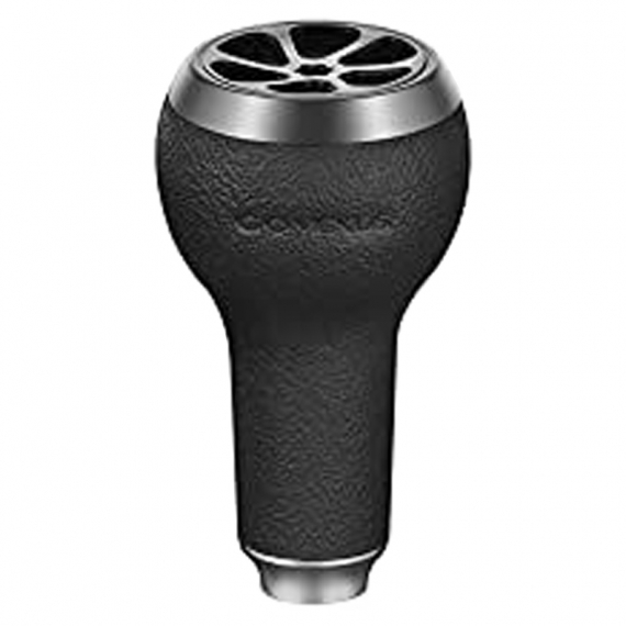Gomexus 27mm Reel Power Knob TPE - Black & Silver i gruppen Fiskerullar / Tillbehör Fiskerullar / Vevknoppar hos Sportfiskeprylar.se (A27BKTNBK)