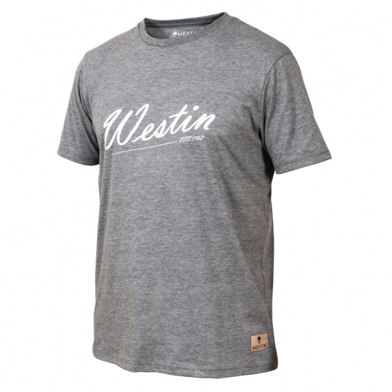 Westin Old School T-Shirt Grey Melange i gruppen Kläder & Skor / Kläder / T-shirts hos Sportfiskeprylar.se (A68-503-Sr)
