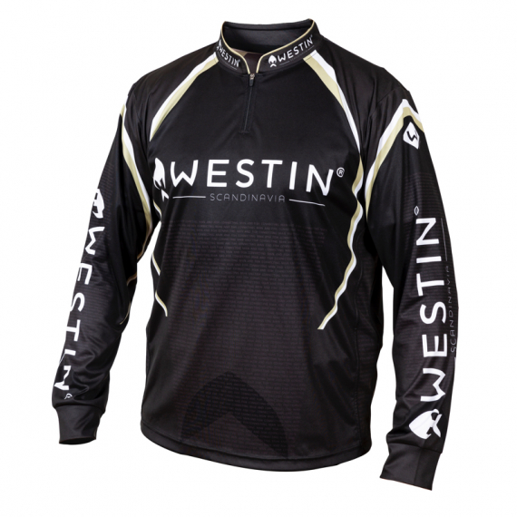 Westin LS Tournament Shirt Black/Grey i gruppen Kläder & Skor / Kläder / Tröjor hos Sportfiskeprylar.se (A72-507-Sr)