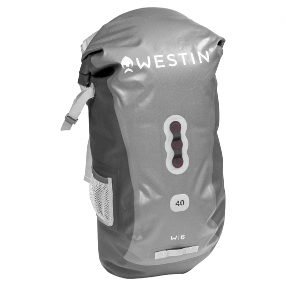 Westin W6 Roll-Top Backpack Silver/Grey 40L i gruppen Förvaring / Ryggsäckar hos Sportfiskeprylar.se (A81-595-40)