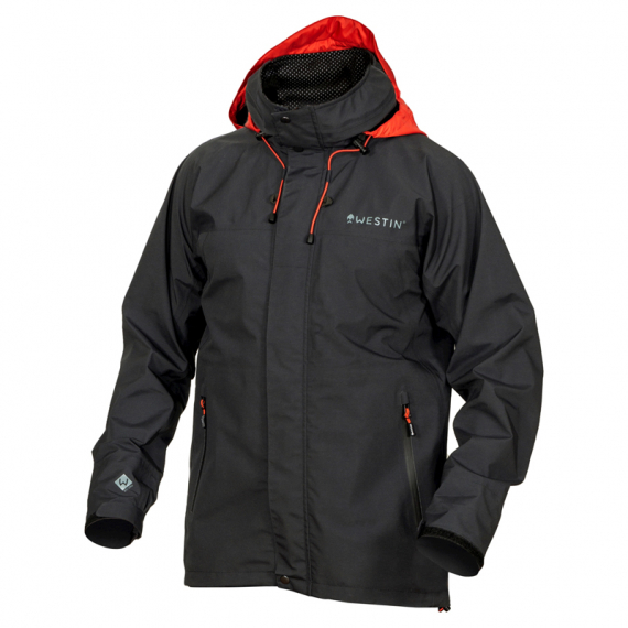 Westin W6 Rain Jacket Steel Black i gruppen Kläder & Skor / Kläder / Jackor / Regnjackor hos Sportfiskeprylar.se (A86-554r)