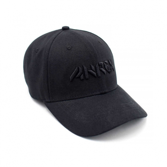 Ahrex Bold Script Cap - Black on Black i gruppen Kläder & Skor / Kepsar & Huvudbonader / Kepsar / Dad Caps hos Sportfiskeprylar.se (ACA201)