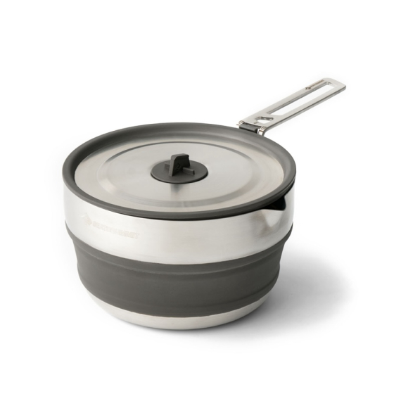 Sea To Summit Detour Stainless Steel Collapsible Pouring Pot 1,8L i gruppen Outdoor / Friluftskök & Redskap / Kastruller & Stekpannor / Kastruller hos Sportfiskeprylar.se (ACK026021-390101)